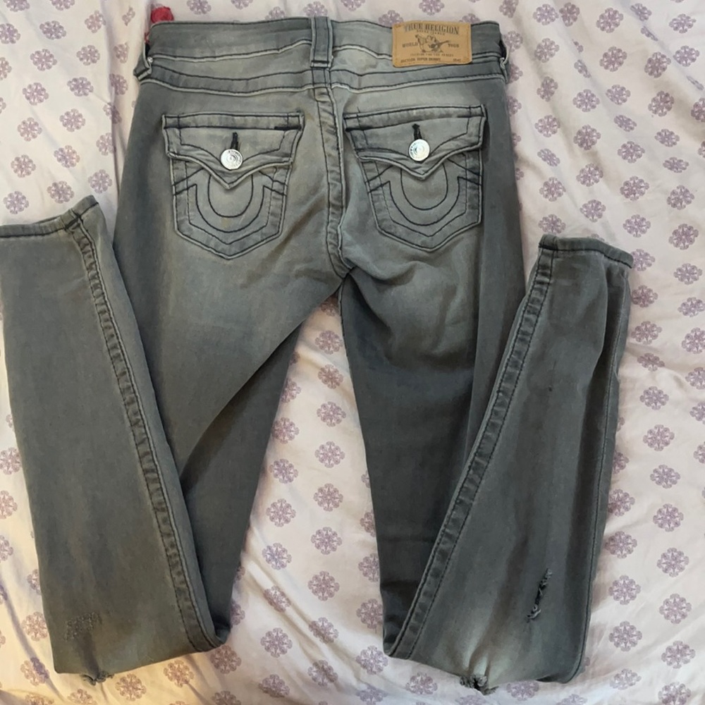 Grey, True religion jeans size 25
